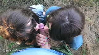 ���ाहिरी Blowjob, सह मुख, सह चुंबन - म साझेदारी छु मेरो पति संग मेरो StepSis, suck श्रीमान्को कुखुरा - POV 3some bj StepSisters मूर