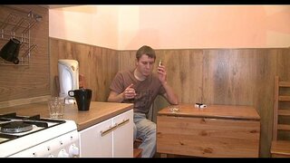 Trevlig grupp-sex med en tonåring tjej