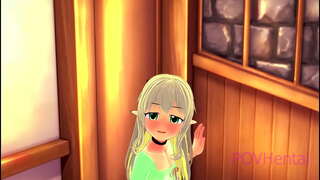 L&#039;heure du bain avec un elfe piège